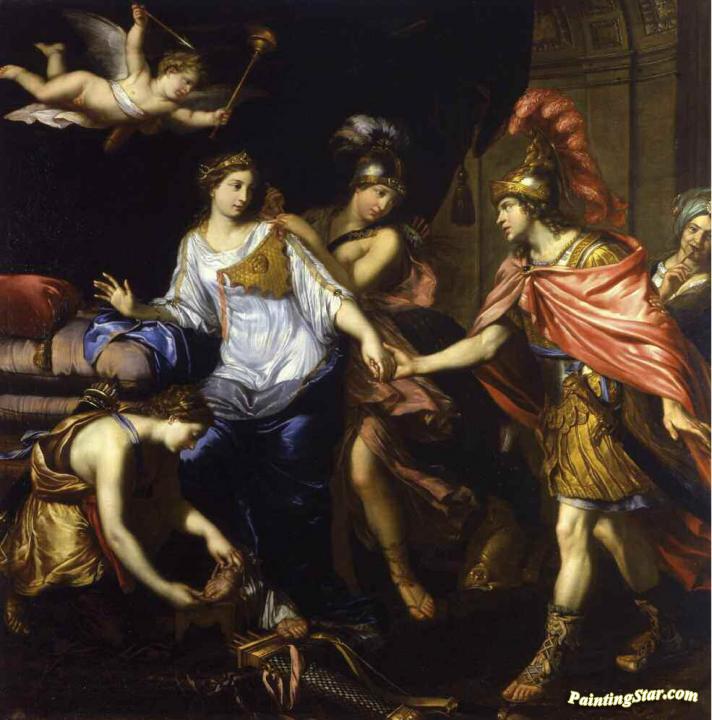 Alexander Meets The Queen Of The Amazons Artwork by Pierre Mignard