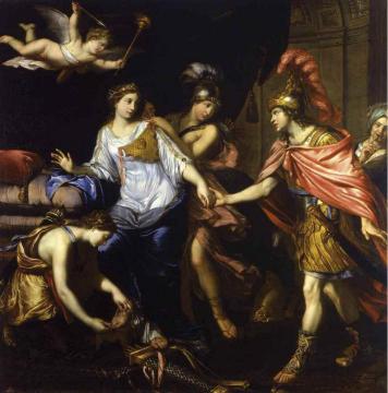 Alexander Meets The Queen Of The Amazons Artwork by Pierre Mignard