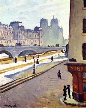 Notre Dame Artwork by Albert Marquet