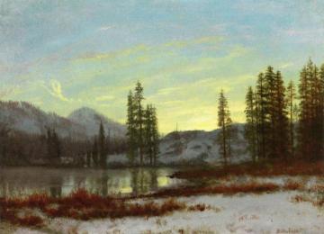 Snow in the Rockies Artwork by Albert Bierstadt