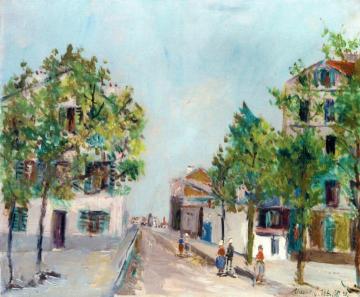 Borg-le-reine Artwork by Maurice Utrillo