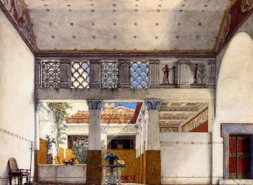 Interior of Caius Martius's House Artwork by Sir Lawrence Alma Tadema