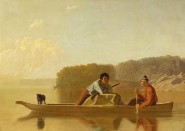 Trappers' Return Artwork by George Caleb Bingham