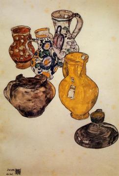 Ceramics Artwork by Egon Schiele