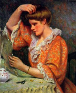 A La Toilette Artwork by Federico Zandomeneghi