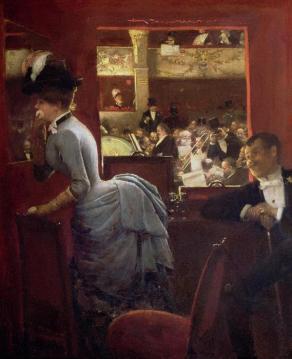 The Box by the Stalls Artwork by Jean Georges Beraud