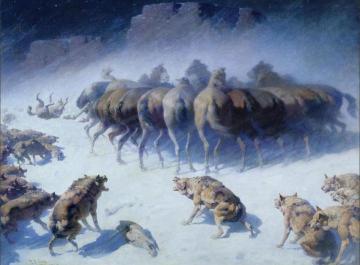 The Struggle For Existence Artwork by William Robinson Leigh