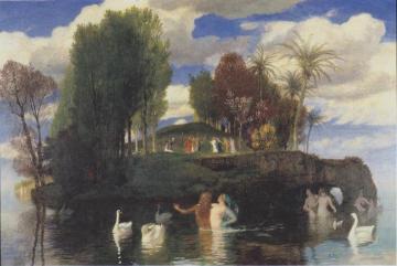 The Isle Of Life Artwork by Arnold Böcklin
