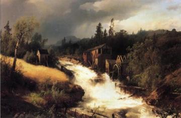 The Old Water Mill Artwork by Herman Herzog