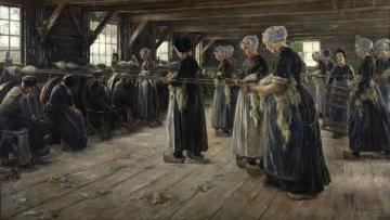 The Flax Barn in Laren Artwork by Max Liebermann