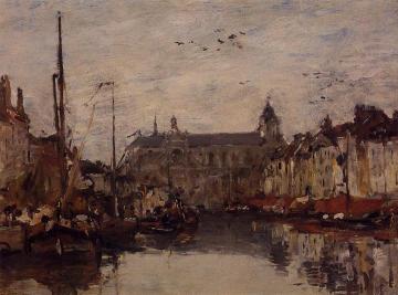 The Merchant Dock Artwork by Eugène-Louis Boudin