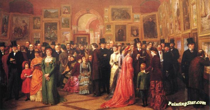 The Private View Of The Royal Academy, 1881 Artwork by William Powell Frith