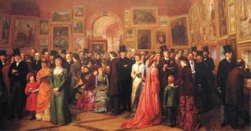 The Private View Of The Royal Academy, 1881 Artwork by William Powell Frith