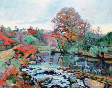 Landscape Of La Creuse, View From Pont Charraud Artwork by Armand Guillaumin