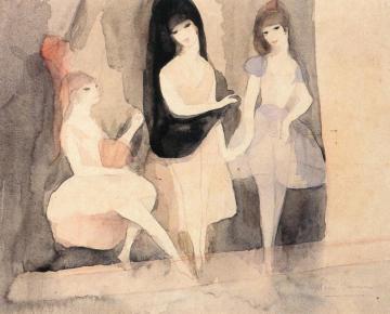 Three Girls Artwork by Marie Laurencin