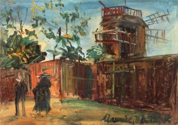 The Moulin de la Galette Artwork by Maurice Utrillo