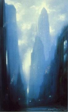 New York At Night Artwork by Everett Shinn