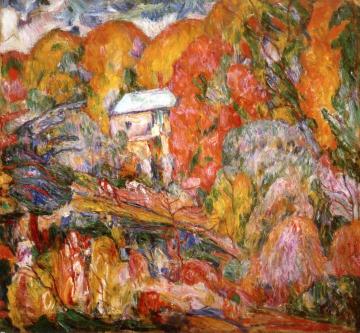 Hills, Autumn Artwork by Abraham A. Manievich