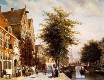 Lombard Voorburgwal Amsterdam Artwork by Cornelius Springer