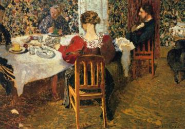 The End of Breakfast at Madam Vuillard's Artwork by Edouard Vuillard