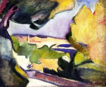 Landscape, a Road, Summer Artwork by Emile-othon Friesz
