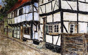 Half Timbered Houses Artwork by Christian Rohlfs