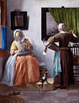 Woman Reading A Letter Artwork by Gabriel Metsu