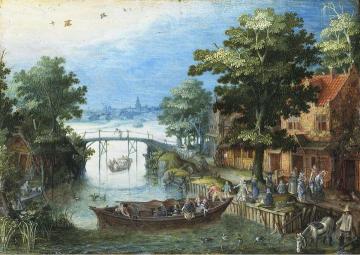 Summer Landscape Artwork by Christoffel van den Berghe