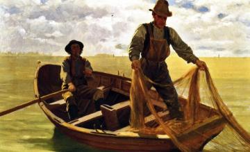 Casting the Net Artwork by John George Brown