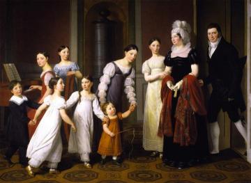 The Nathanson Family Artwork by Christoffer Wilhelm Eckersberg