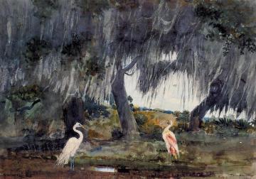 At Tampa Artwork by Winslow Homer