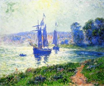 Quimper, the River Artwork by Henry Moret