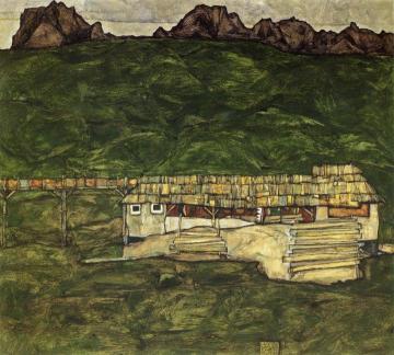 Sawmill Artwork by Egon Schiele