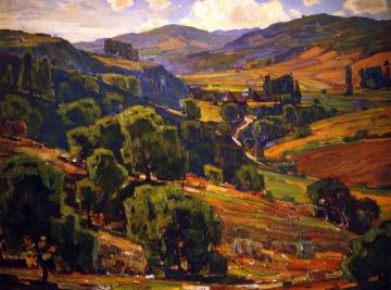 Ranch in the Valley Artwork by William Wendt