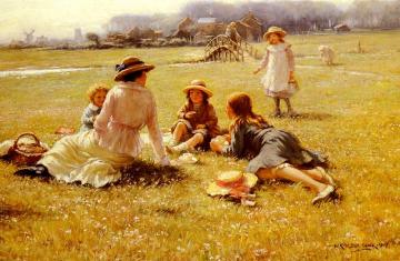 A Picnic Party Artwork by William Kay Blacklock