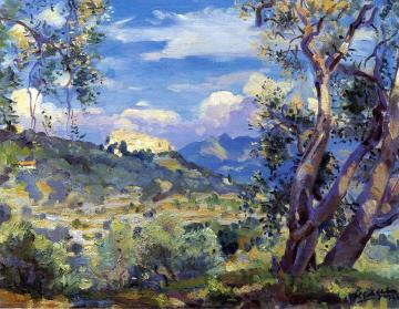 Carros, Vallée Du Var Artwork by Wilfred Gabriel De Glehn