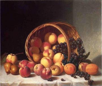 Still Life with a Basket of Fruit Artwork by John F. Francis