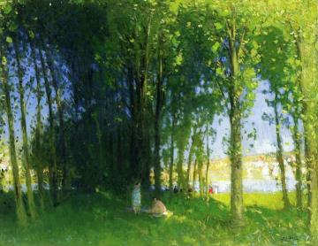 The Loing at Saint Mammes Artwork by Pierre Eugène Montézin