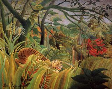 Surprised! Artwork by Henri Rousseau