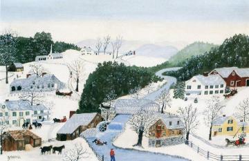 Over The River To Grandmother's House Artwork by Anna Mary Robertson Grandma Moses