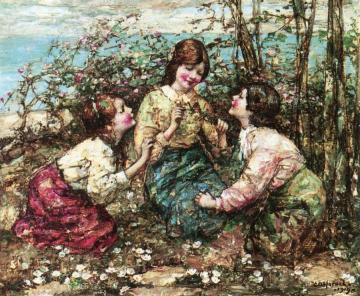 The Butterfly Artwork by Edward Atkinson Hornel