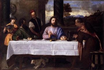 Supper At Emmaus Artwork by Titian