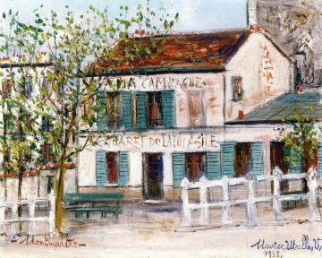 The Lapin Agile Artwork by Maurice Utrillo