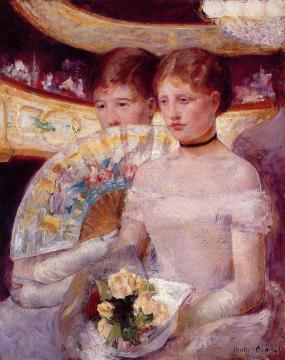 Two Women In A Theater Box Artwork by Mary Cassatt