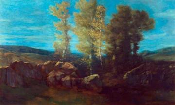 Landscape with a Stream and Hills Artwork by Alphonse Legros