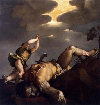 David And Goliath Artwork by Titian