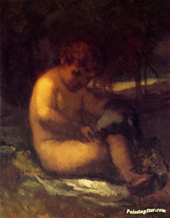 Cupid Artwork by William Morris Hunt