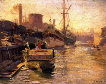 Chicago River Artwork by Joseph Kleitsch