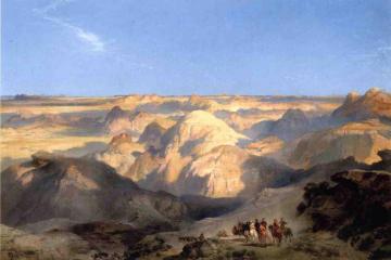 Badlands of the Dakota Artwork by Thomas Moran