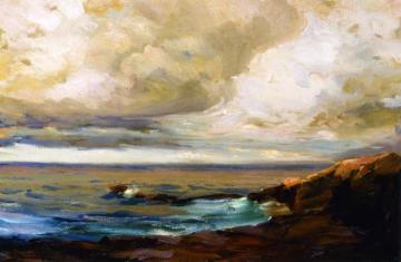 Clouds over Laguna Coast Artwork by Jean Mannheim